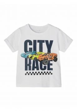 Name It Kinder HOT WHEELS - T-Shirt Print - Bright White