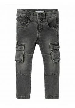 Name It Kinder SWEATHOSE SILAS SLIM FIT - Cargohose - Medium Grey Denim