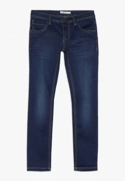 Name It Kinder NKMROSS DNMTHAYER PANT - Jeans Slim Fit - Dark Blue Denim