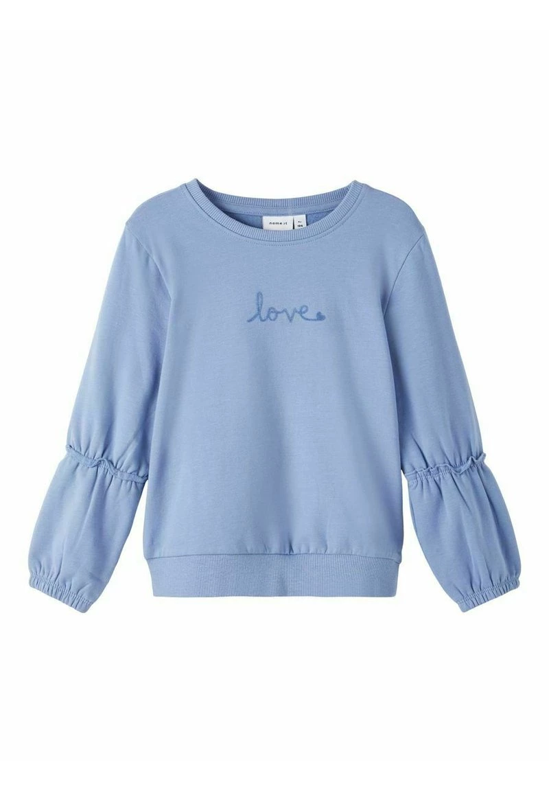 Name It Kinder LANGEN ÄRMELN RÜSCHEN - Sweatshirt - Colony Blue 3 Name It Kinder LANGEN ÄRMELN RÜSCHEN - Sweatshirt - Colony Blue