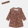 Name It Kinder NBFOCTAVIA DRESS SET - Jerseykleid - Café Au Lait