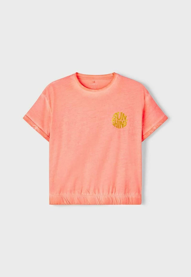 NAME IT T-SHIRT SUNSHINE BOXY FIT - T-Shirt Basic - Fiery Coral | Kinder 6 NAME IT T-SHIRT SUNSHINE BOXY FIT - T-Shirt Basic - Fiery Coral | Kinder – Bild 4