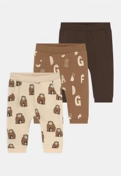 Name It NBNMULLI 3 PACK UNISEX - Stoffhose - Toasted Coconut