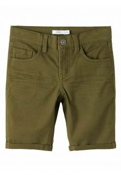 Name It Kinder SLIM FIT - Jeans Shorts - Olive Night