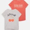 Name It Kinder NKFVIX 2 PACK - T-Shirt Print - Light Grey Melange
