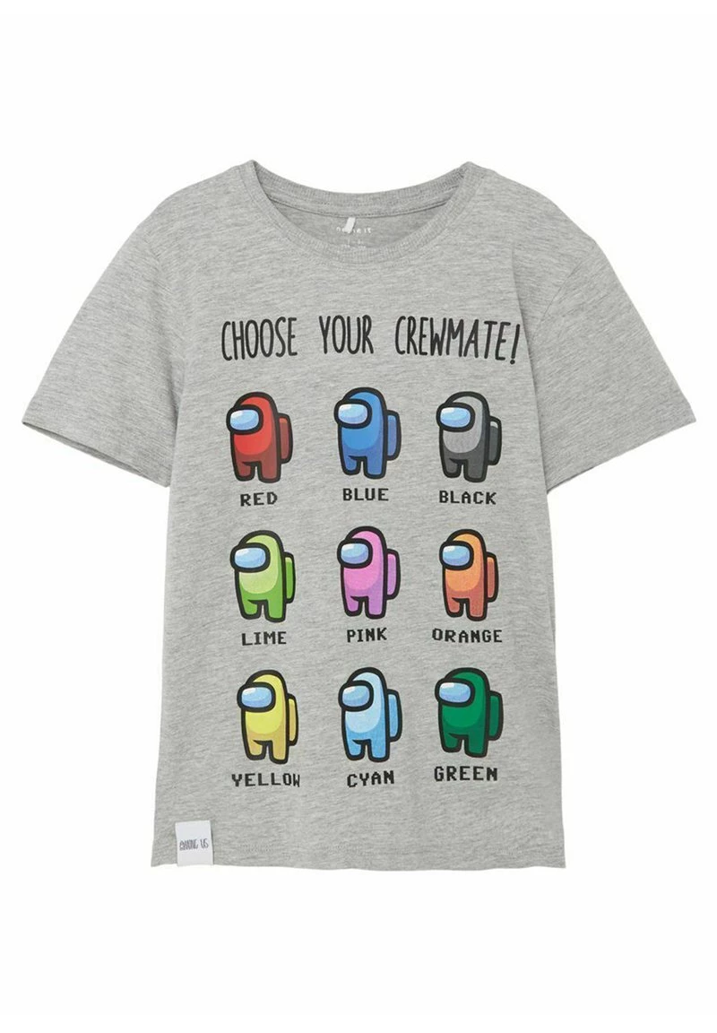 Name It AMONG US - T-Shirt Print - Grey Melange | Kinder 3 Name It AMONG US - T-Shirt Print - Grey Melange | Kinder