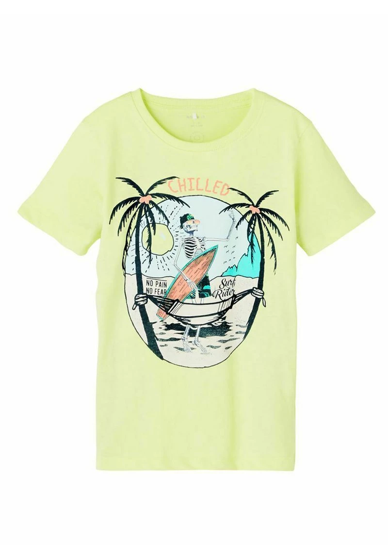Name It SKELETON SURFER - T-Shirt Print - Sunny Lime | Kinder 3 Name It SKELETON SURFER - T-Shirt Print - Sunny Lime | Kinder