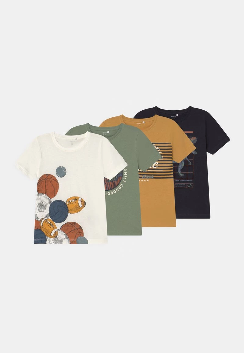 Name It Kinder NMMBERTEL CAMP 4 PACK - T-Shirt Print - Dark Navy 3 Name It Kinder NMMBERTEL CAMP 4 PACK - T-Shirt Print - Dark Navy