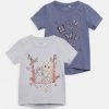 Name It Kinder NMFVIX 2 PACK - T-Shirt Print - Heather