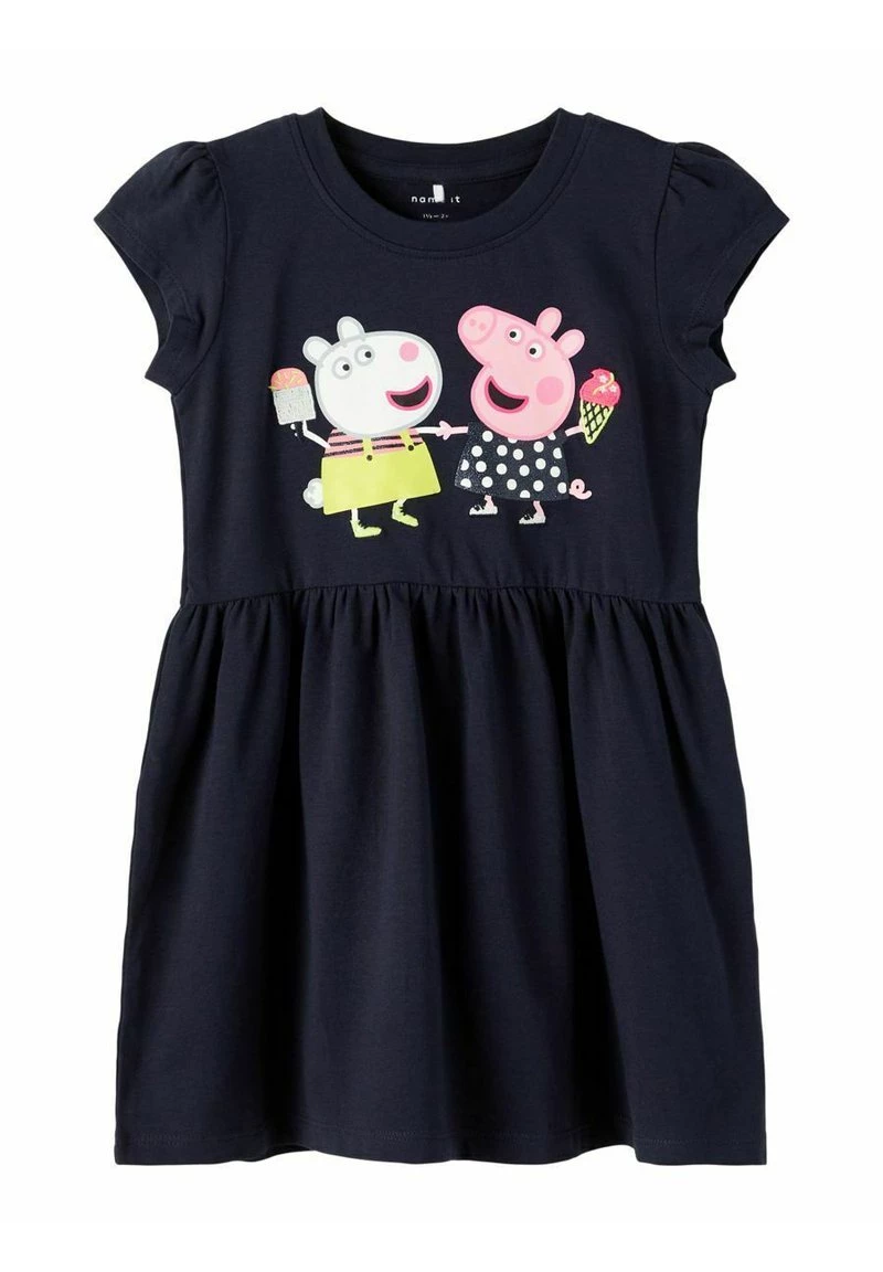 Name It Kinder NMFPEPPAPIG MASKA DRESS - Jerseykleid - Dark Sapphire 3 Name It Kinder NMFPEPPAPIG MASKA DRESS - Jerseykleid - Dark Sapphire