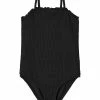 Name It Kinder KNITTEREFFEKT RÜSCHEN - Badeanzug - Black -Name it Verkäufe e245d3f866dc4b3299fd7ccbbe3b019f
