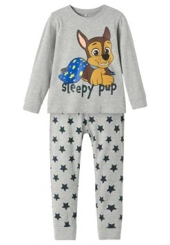 Name It Kinder SET - Nachtwäsche Set - Grey Melange