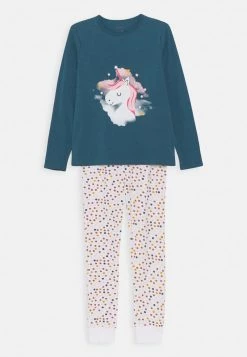Name It Kinder NKFNIGHTSET UNICORN SET - Nachtwäsche Set - Real Teal