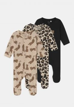 Name It NBNMINI 3 PACK UNISEX - Strampler - Oatmeal