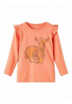 Name It Kinder GLITZERNDES ANIMAL - Langarmshirt - Crabapple