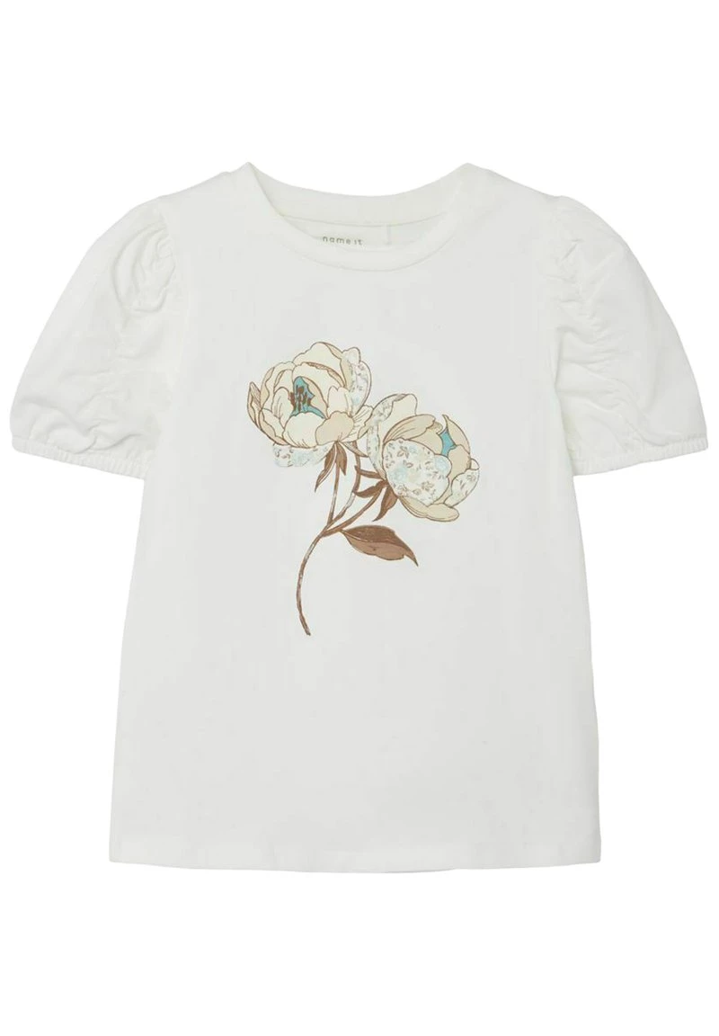 Name It Kinder KURZEN ÄRMELN JUSTINE BLUMEN - T-Shirt Print - White Alyssum 3 Name It Kinder KURZEN ÄRMELN JUSTINE BLUMEN - T-Shirt Print - White Alyssum