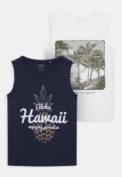 Name It Kinder NKMVICTOR TANK 2 PACK - Top - Dark Sapphire/white Alyssum