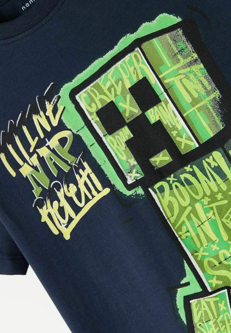 Name It Kinder MINECRAFT - T-Shirt Print - Dark Sapphire 5 Name It Kinder MINECRAFT - T-Shirt Print - Dark Sapphire – Bild 3