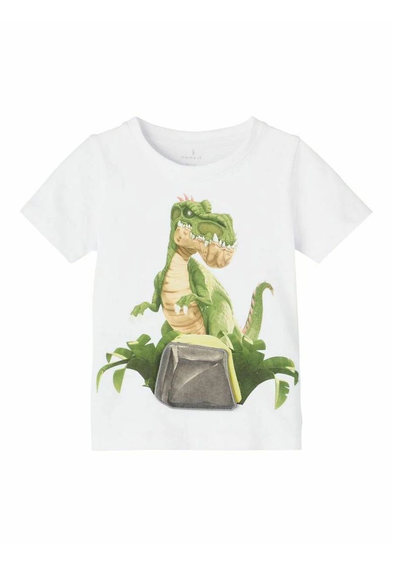 Name It Kinder GIGANTOSAURUS - T-Shirt Print - Bright White 3 Name It Kinder GIGANTOSAURUS - T-Shirt Print - Bright White